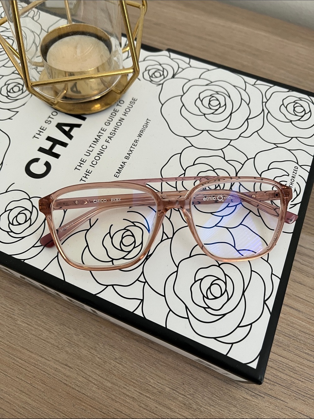 Transparent Pink Blue-Light Blocking Reading Glasses - Women